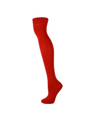 Plain Red Over The Knee Socks - Wholesale accessories from Macahel, United Kingdom