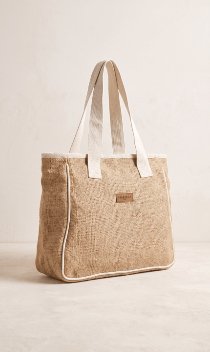 Bolso Bicolor Enjoy Jute - Wholesale boho from Makiara, Spain