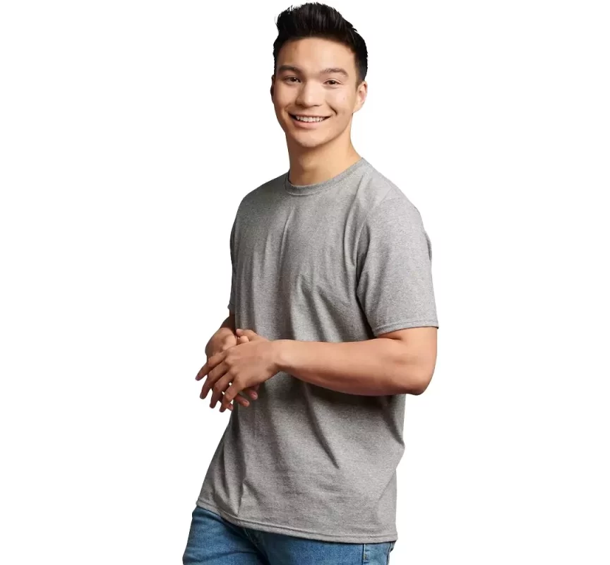 Grey Crew Neck T Shirt - Wholesale apparel from Mega Wholesaler Hub, United States