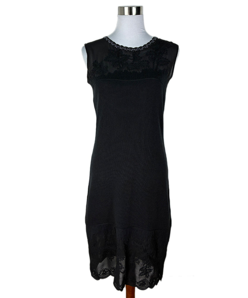 Moschino Cheap and Chic Black Beaded Embroidery Dress sz44 - Wholesale consignment from Michael’s Consignment NYC, United States