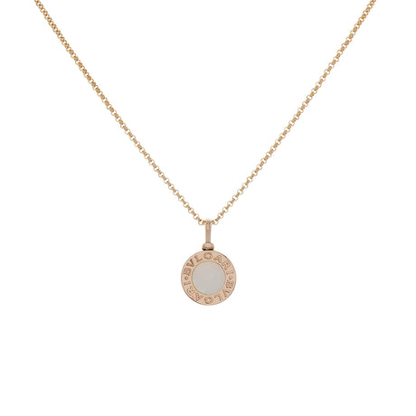Bulgari 18K Rose Gold Mother of Pearl Bvlgari Bvlgari Pendant Necklace - Wholesale accessories from Modaselle, Canada