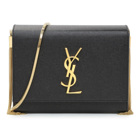 Saint Laurent Black Grain de Poudre Monogram Kate Box Chain Crossbody Bag - Wholesale accessories from Modaselle, Canada