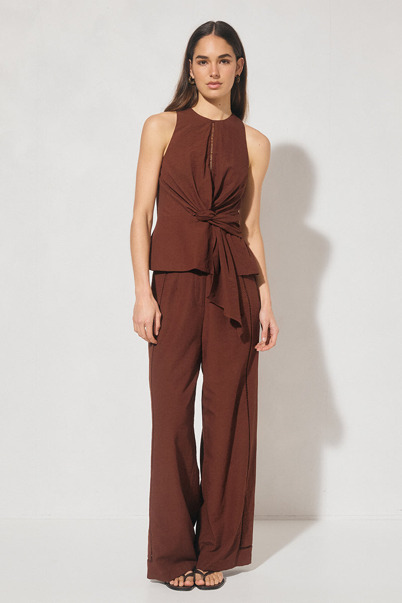 Chiara Top Cacao - Wholesale casual from MØN RENN, Australia