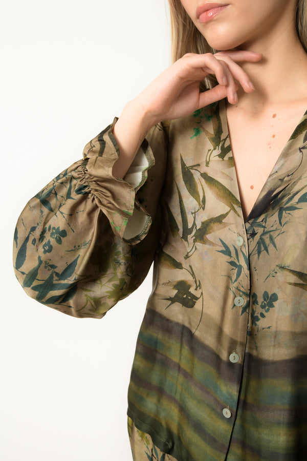 set pantalone viscosa stampata con camicia - Wholesale accessories from Much Money, Italy
