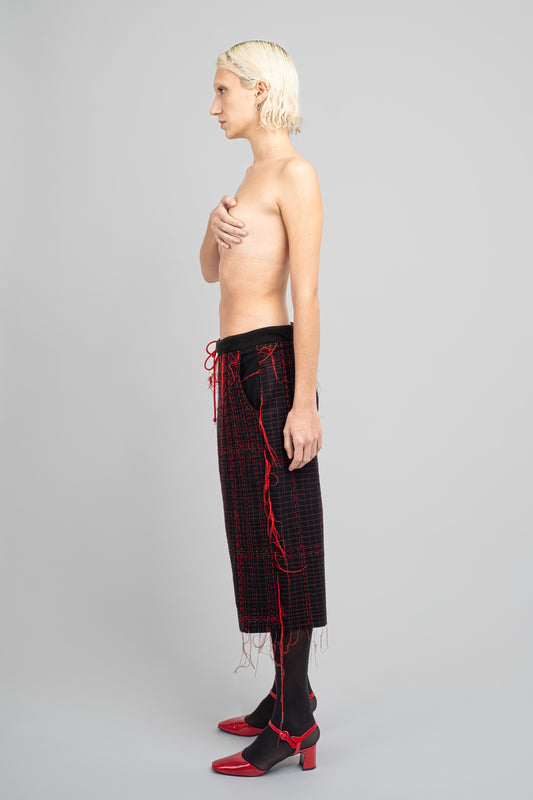 Wool Embroidered Bermuda Shorts - Wholesale denim from Murmaid, 