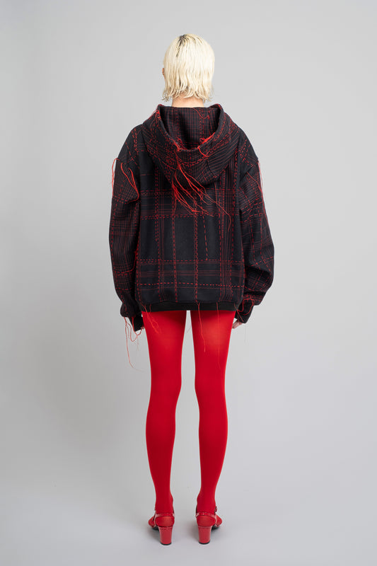 Wool Embroidered Hoodie - Wholesale denim from Murmaid, 