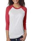 Next Level 6051 - Unisex Tri-Blend Three-Quarter Sleeve Raglan Tee - Wholesale budget from Needen, United States