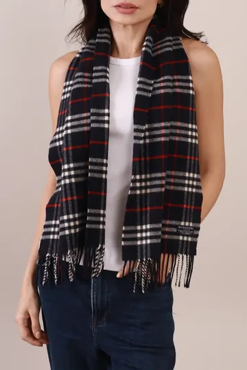 Cachecol Burberry Xadrez Lã Azul - Wholesale designer from New4another, Brazil