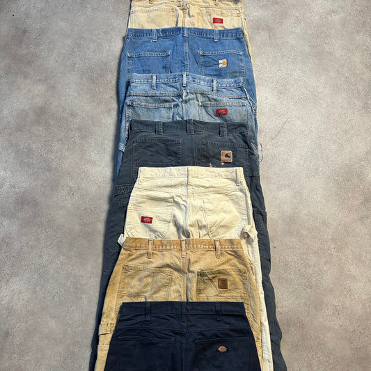 Carhartt & Dickies Carpenter Pants x25 - Wholesale budget from Not Another Wholesale, United Kingdom