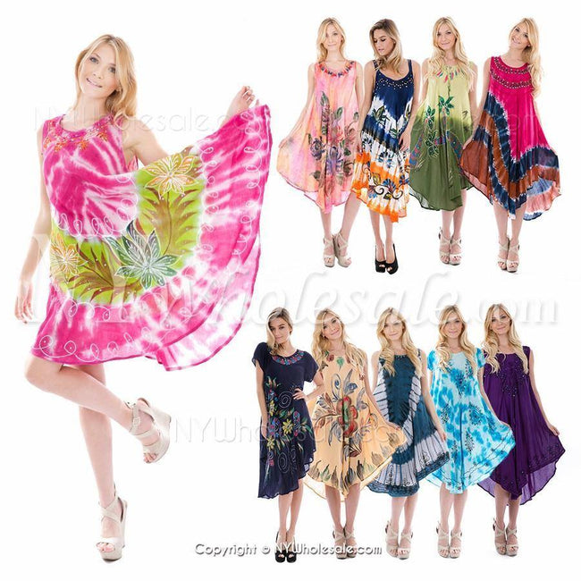 Closeout Wholesale Umbrella Indian Long Dresses, Summer Hawaii Style N6-UMB-RAM - Wholesale accessories from NYWholesale, United States