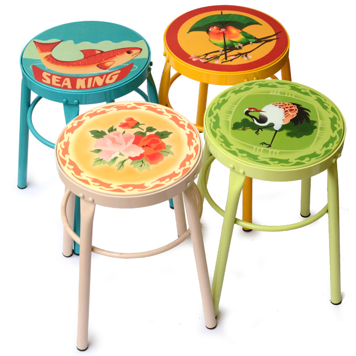 Metal Stool - Wholesale boho from o.k.-International, Germany