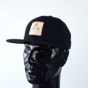 Peralta Clothing SnapBack Cap Leather Patch Black red - Wholesale casual from Peralta Clothing, 