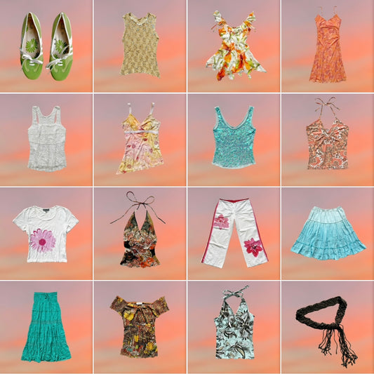 Y2K EURO SUMMER BUNDLE x41 PCS - Wholesale boho from Plis Wholesale, Poland