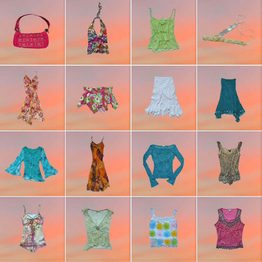 Y2K EURO SUMMER BUNDLE x42 PCS - Wholesale boho from PLIS Wholesale, Poland