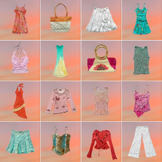 Y2K EURO SUMMER BUNDLE x43 PCS - Wholesale boho from Plis Wholesale, Poland