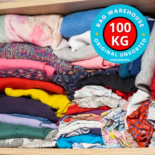 100kg Charity Surplus & Cash 4 Clothes Wholesale Clothing Parcel - Wholesale budget from Rag Warehouse, United Kingdom
