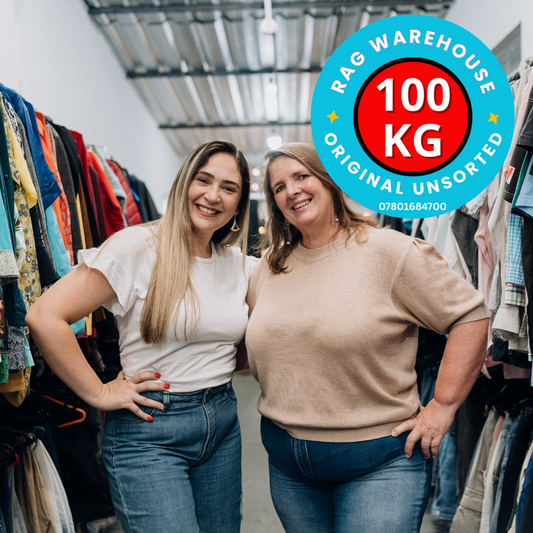 100kg Used Clothing Job Lot – Original Wholesale Door 2 Door Mix - Wholesale budget from Rag Warehouse, United Kingdom