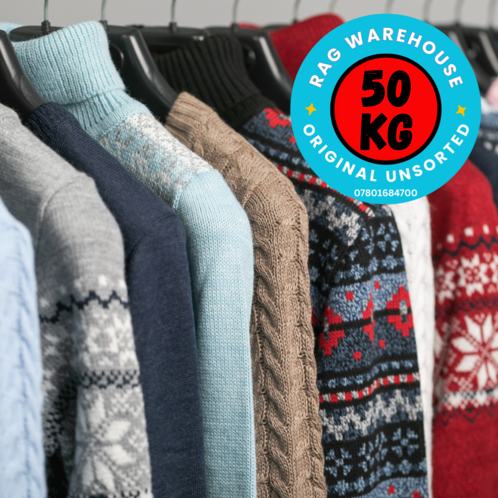 50kg Used Clothing Job Lot – Original Wholesale Door 2 Door Mix - Wholesale budget from Rag Warehouse, United Kingdom