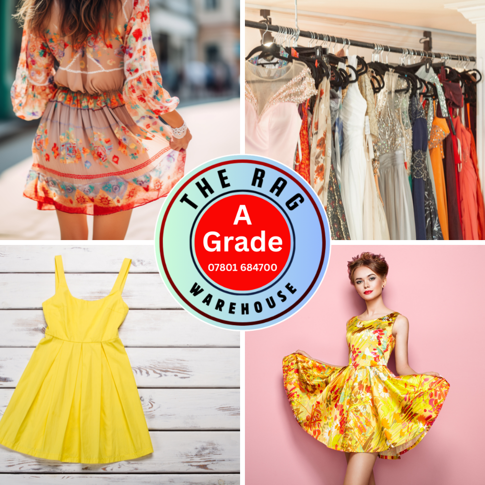 Pre-loved Women's Summer Dress Mix - A Grade x 12Kg - Wholesale budget from Rag Warehouse, United Kingdom