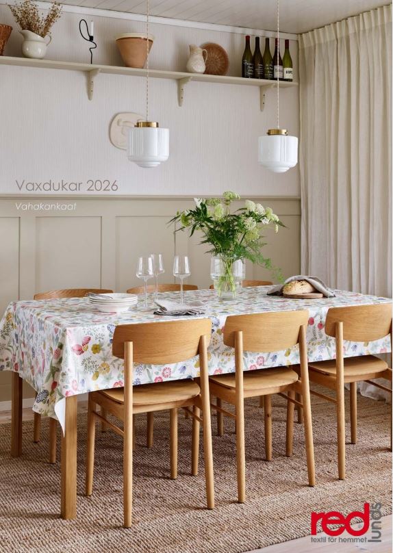 Vinyl Tablecloth Catalog 2026 - Wholesale home textiles from Redlunds, Sweden