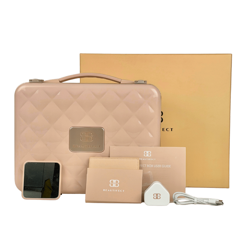 BEAUTIFECT Nude Portable Vanity Case With Led Lighted Mirror - Wholesale budget from Reliked, United Kingdom
