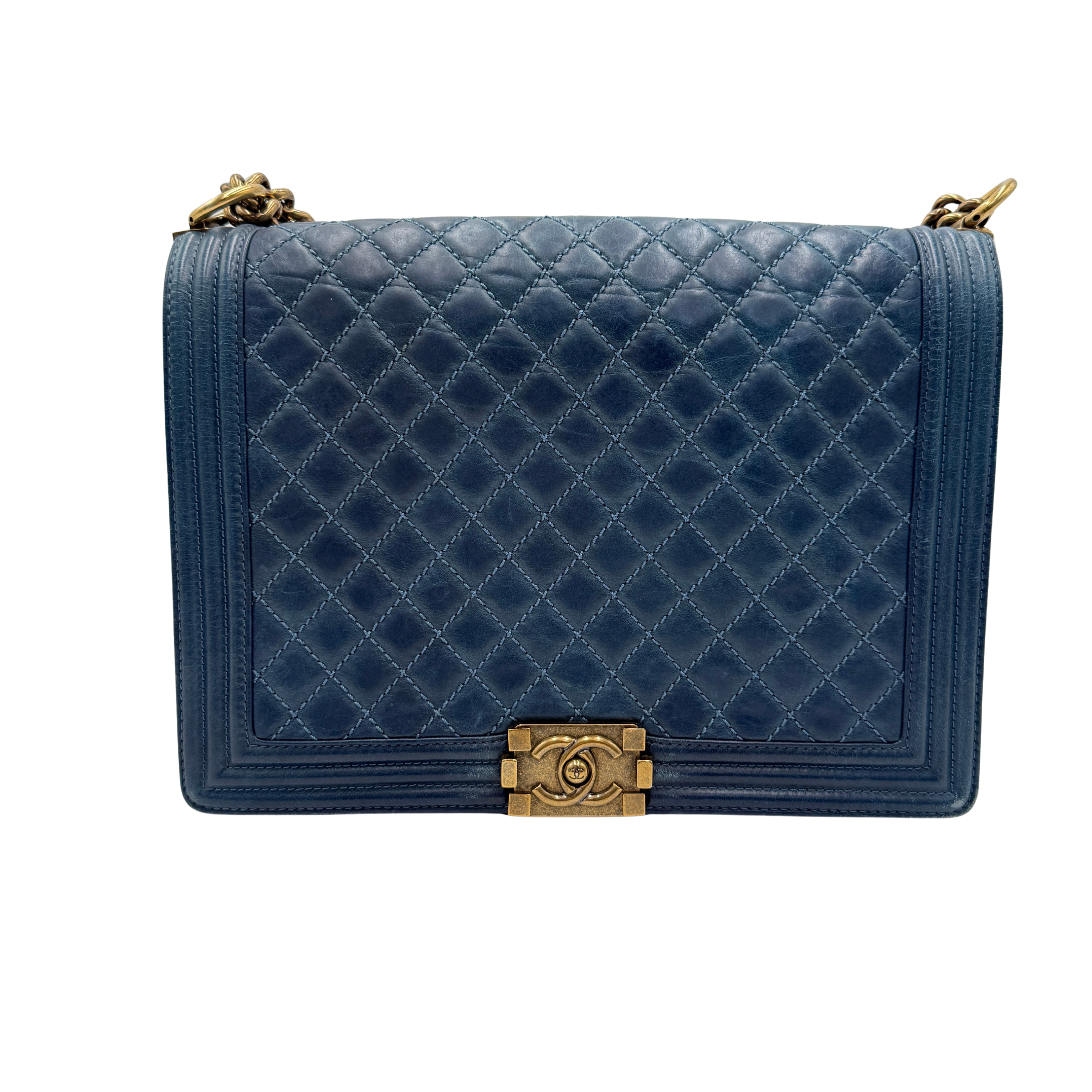 Chanel Blue Quilted Large Boy Bag - Wholesale casual from Reluxify, Canada