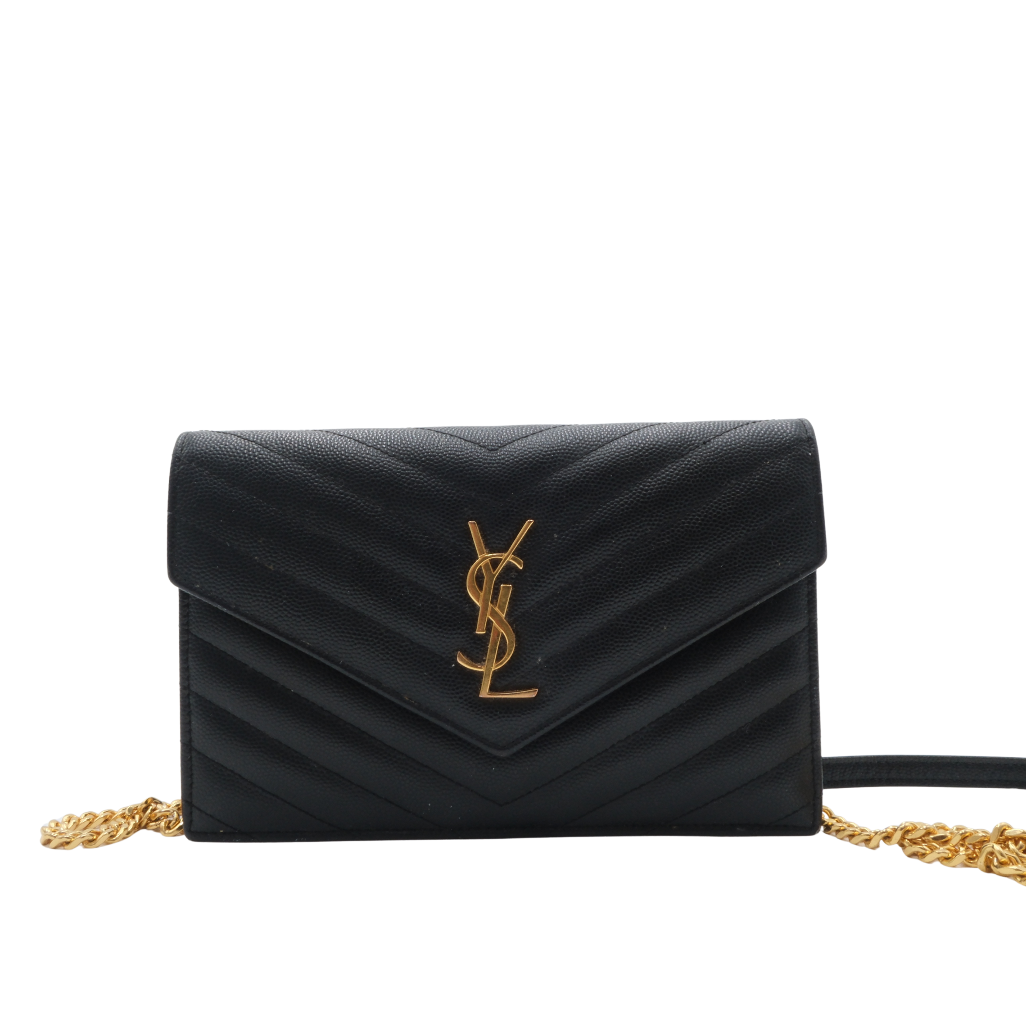 Saint Laurent Cassandre Envelope Chain Wallet - Wholesale casual from Reluxify, Canada