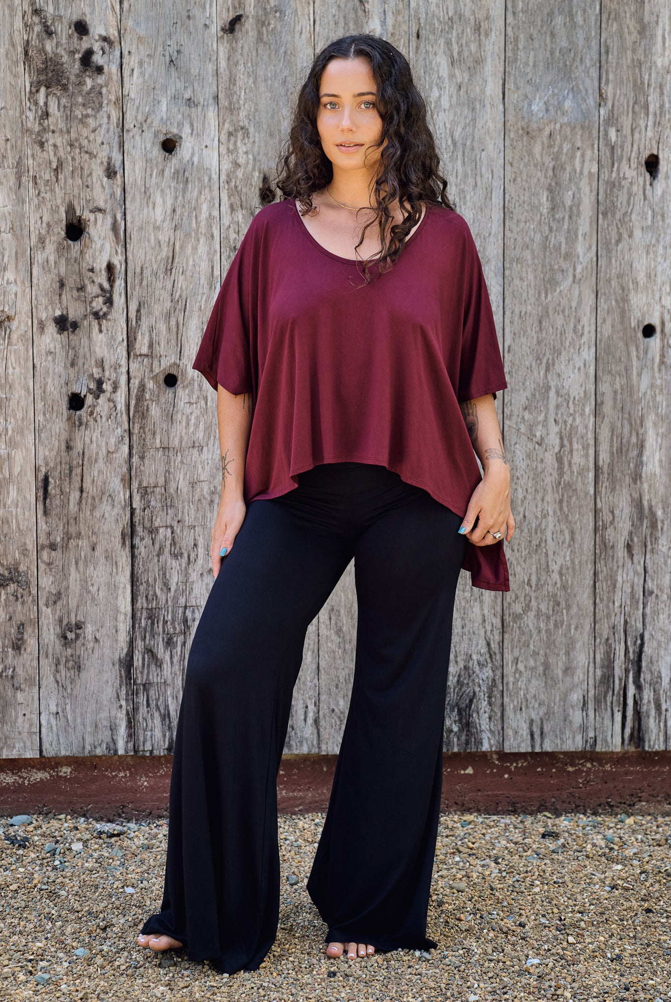 Dreamer Top Maroon - Wholesale accessories from Renew Bohemian Pty Ltd, Australia