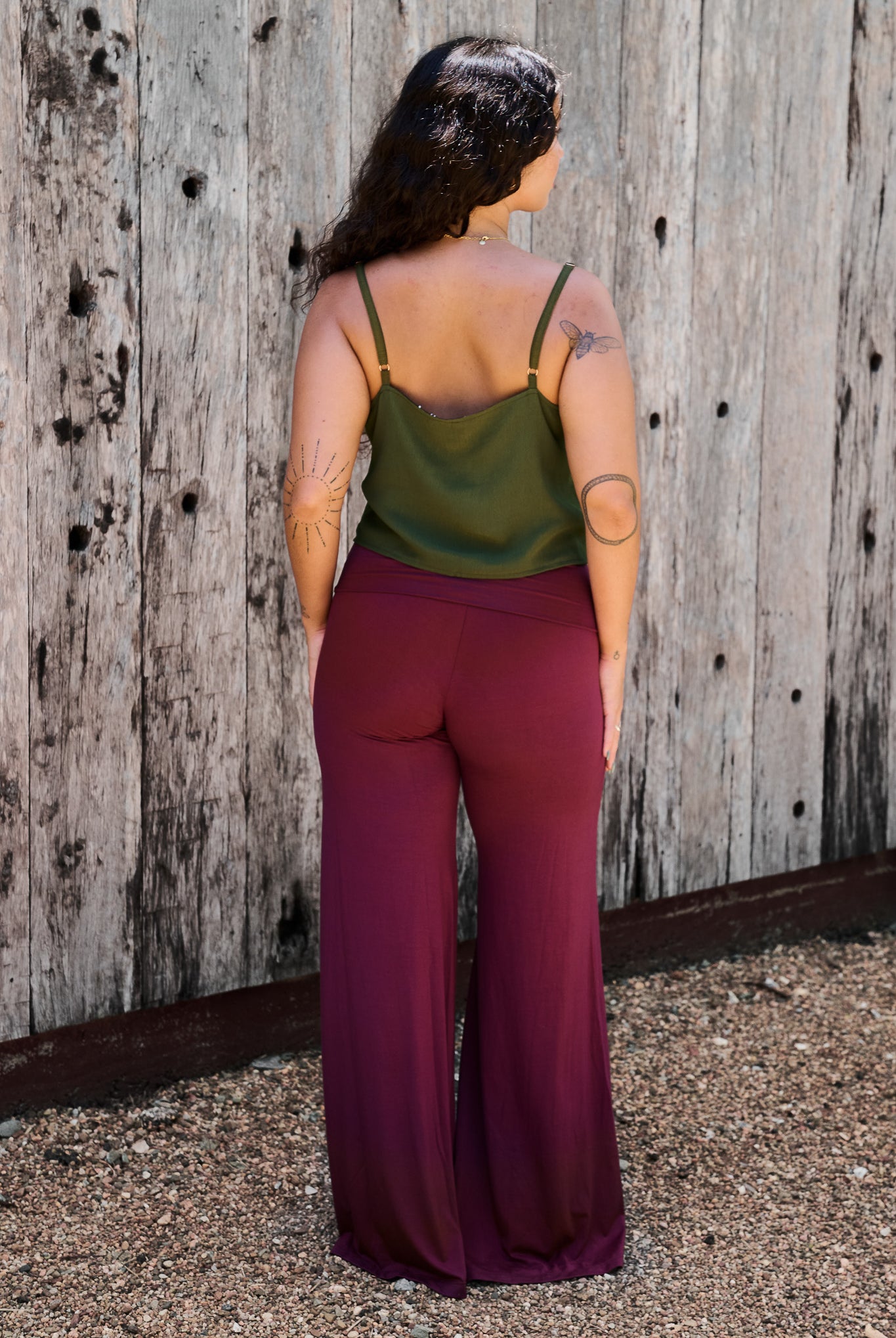Palazzo Pants Maroon - Wholesale accessories from Renew Bohemian Pty Ltd, Australia