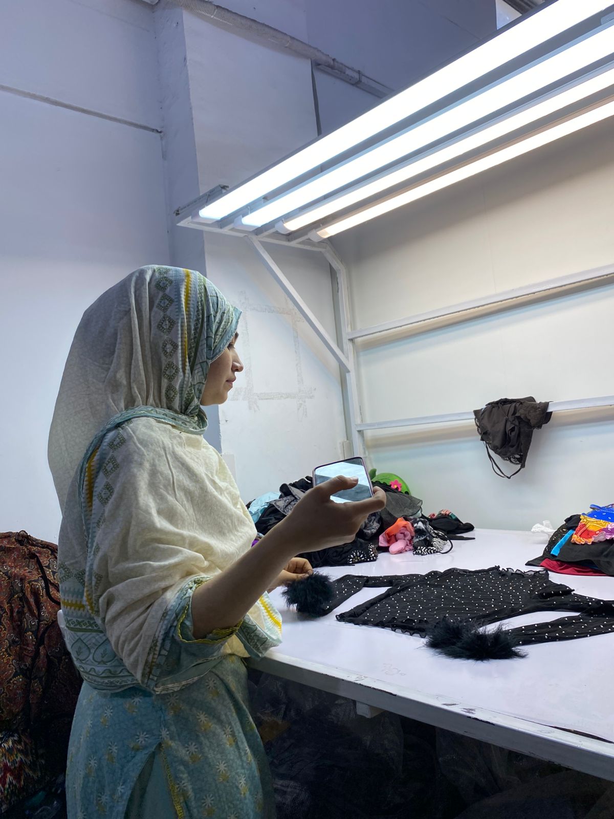 Quality inspection of garments under bright lighting - Wholesale budget from Retex Global Pvt. Ltd., Pakistan