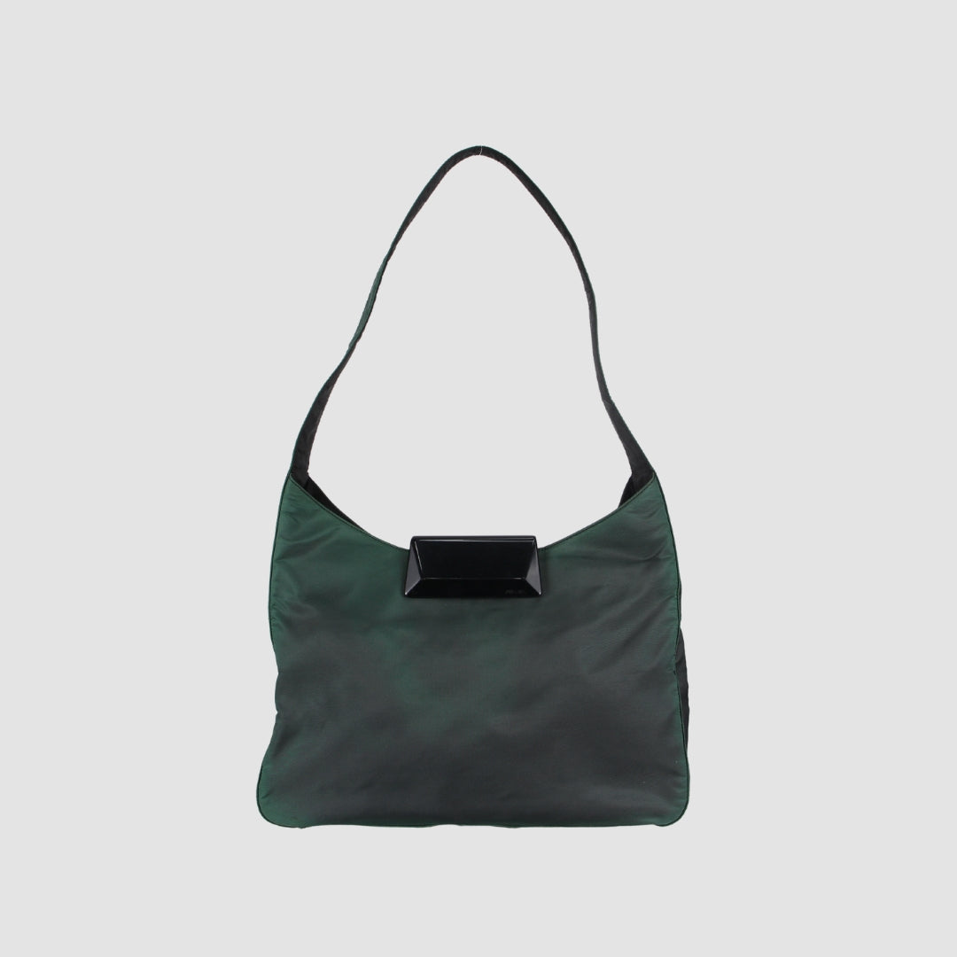 Prada Green Hobo Nylon Shoulder Bag - Wholesale bags from RETOLD, United Arab Emirates