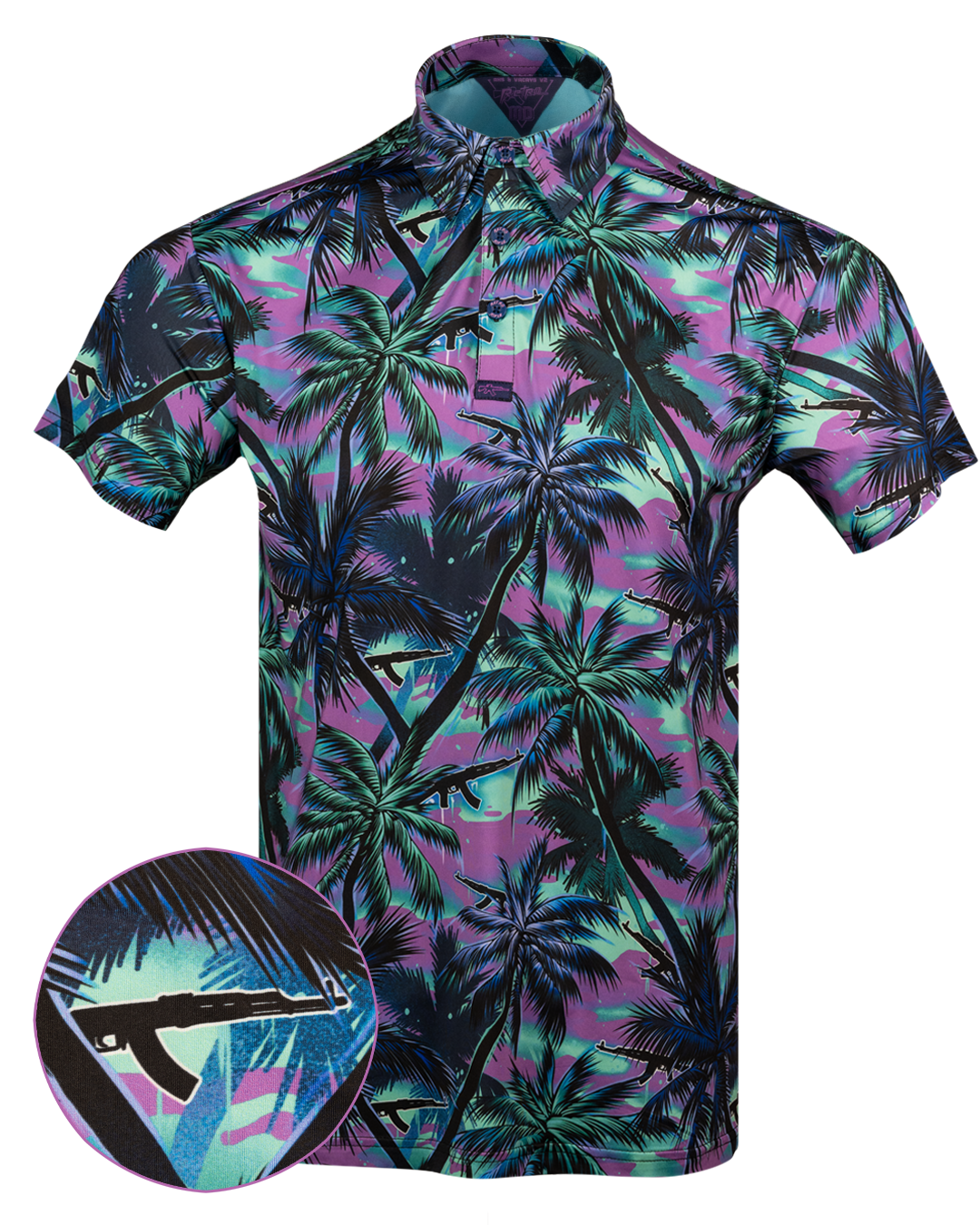 AK's and Vacays (Purple) Polo - Wholesale accessories from Retro Rifle, United States