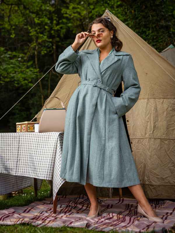 1940s Vintage Promenade Swing Coat in Pine Green - Wholesale eclectic from Revival Vintage, United Kingdom