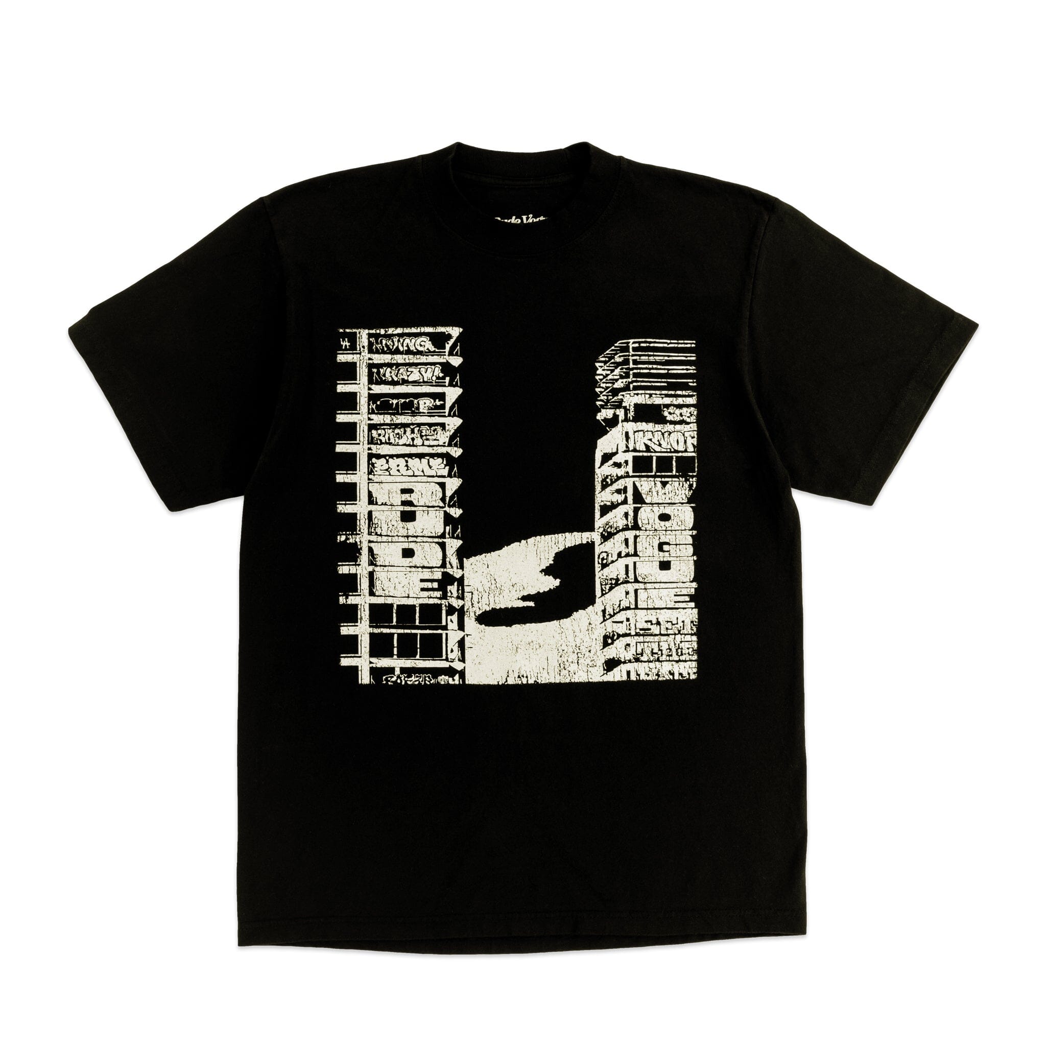 TOWERS TEE - BLACK - Wholesale accessories from RUDE VOGUE, United States