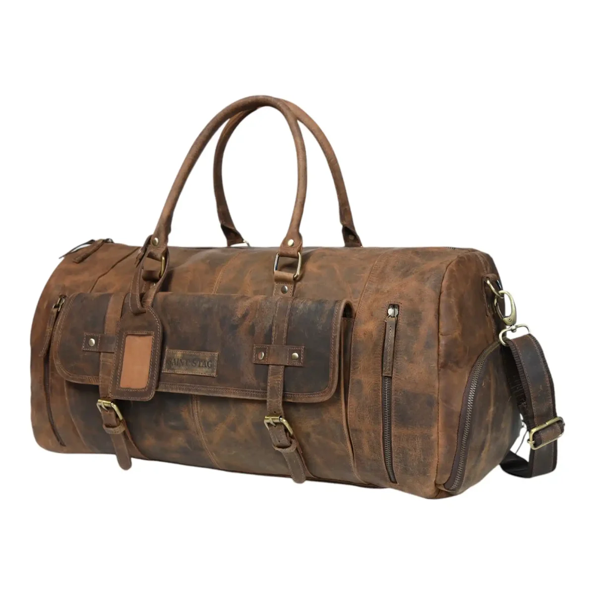 Classic Traveler Leather Duffle Bag - Wholesale bags from Saint Stag, 