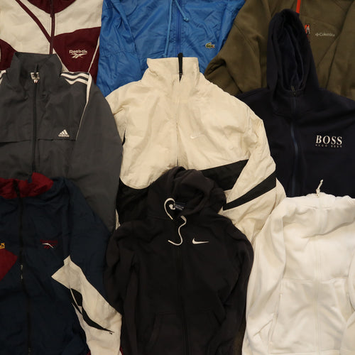Branded Zip-Up Jackets - Wholesale mens from Samson Vintage Wholesale, Australia