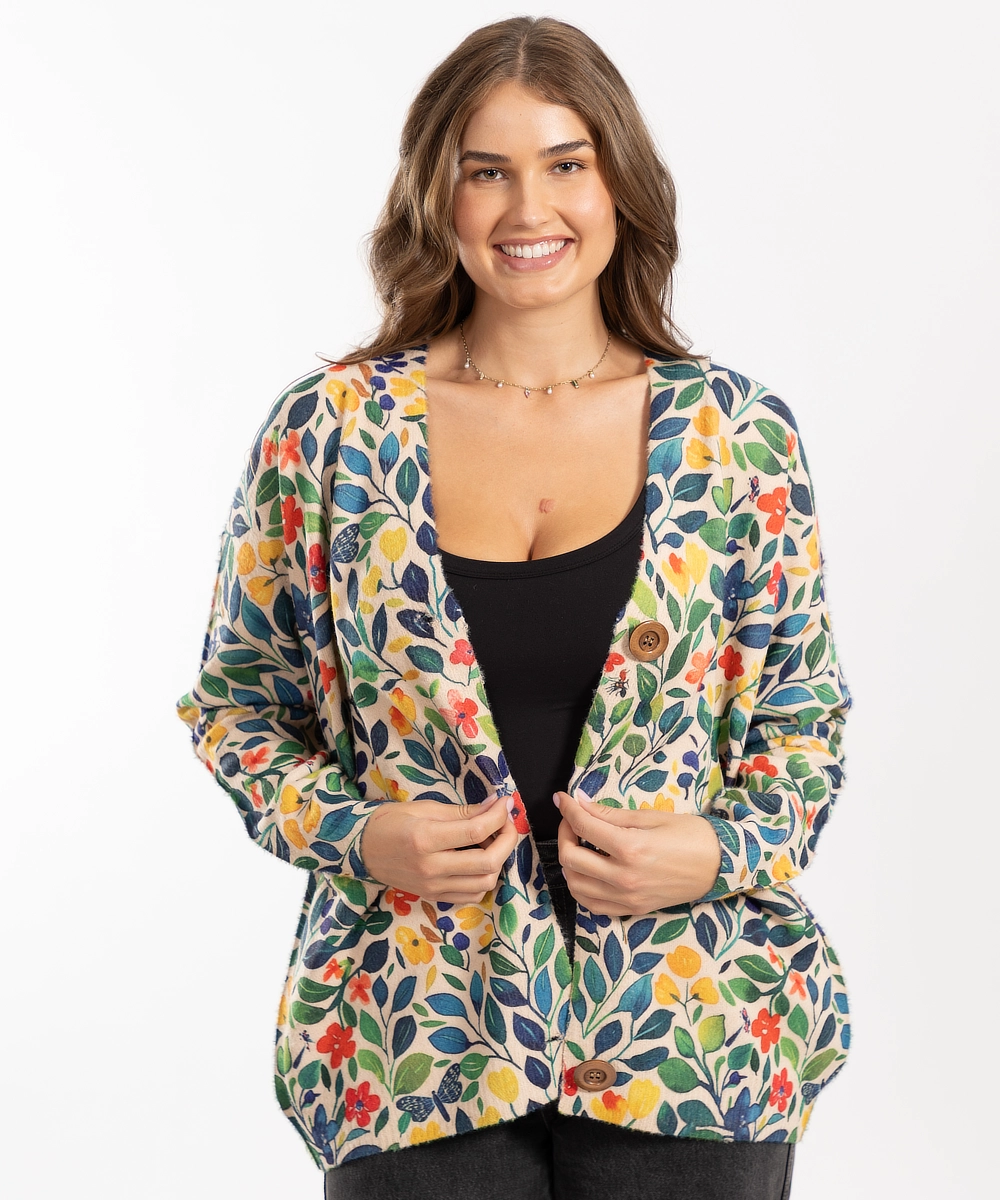 Leaves Cardigan - Wholesale accessories from Sassy Duck, Australia
