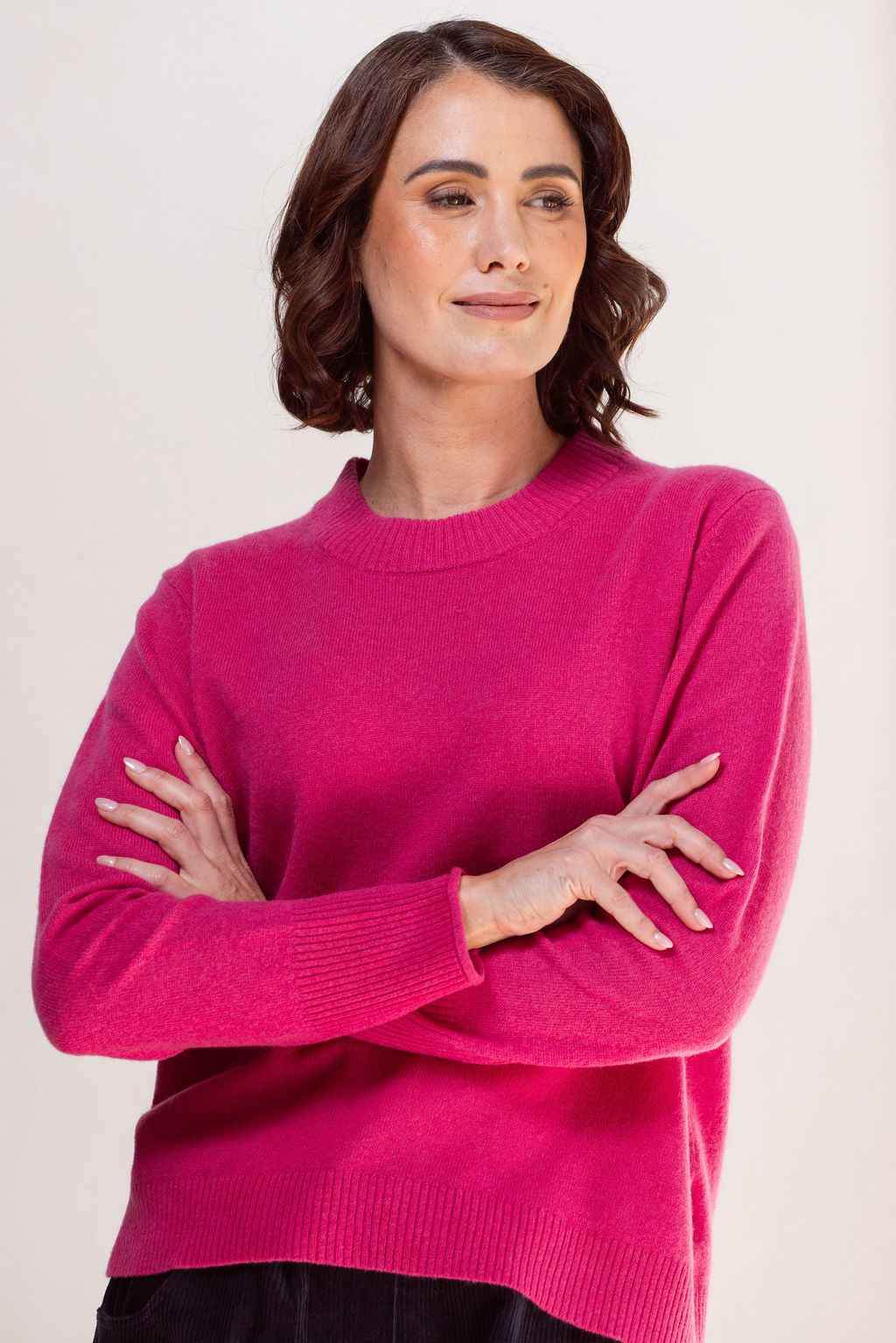 Merino Wool Crew Neck Sweater - Wholesale boho from See Saw Clothing, Australia