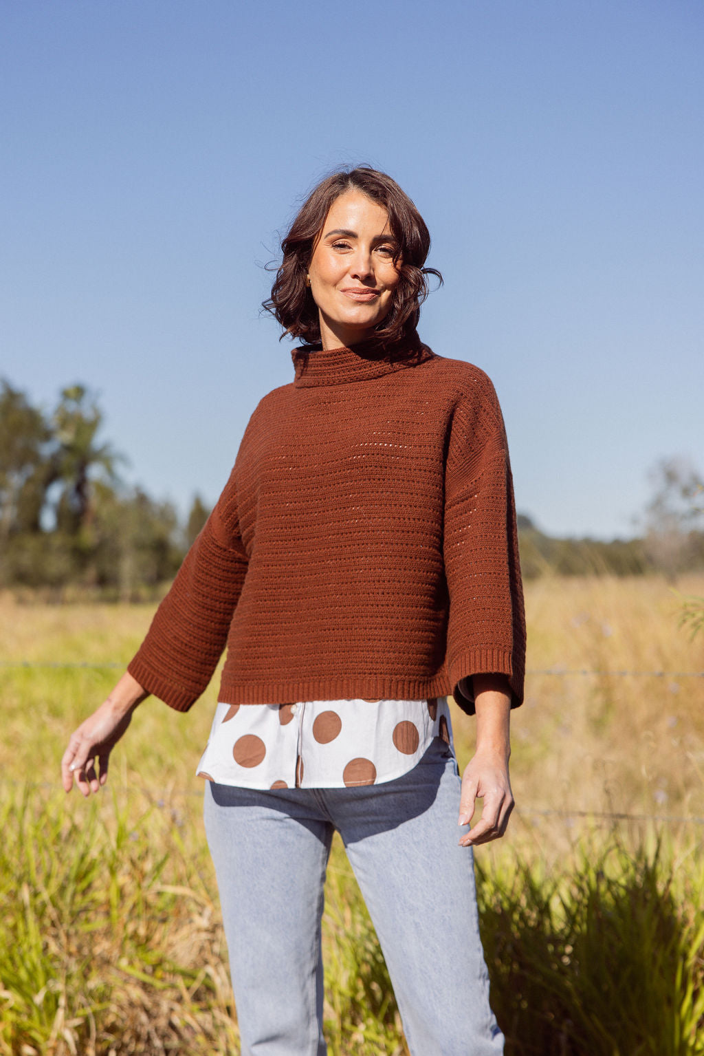 Pointelle Knit Top - Wholesale boho from See Saw Clothing, Australia