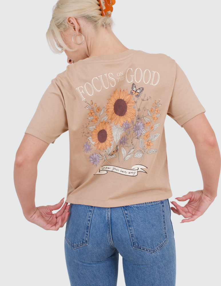 Focus On The Good - Boyfriend Tee - Wholesale 00s from Self Esteem, United States
