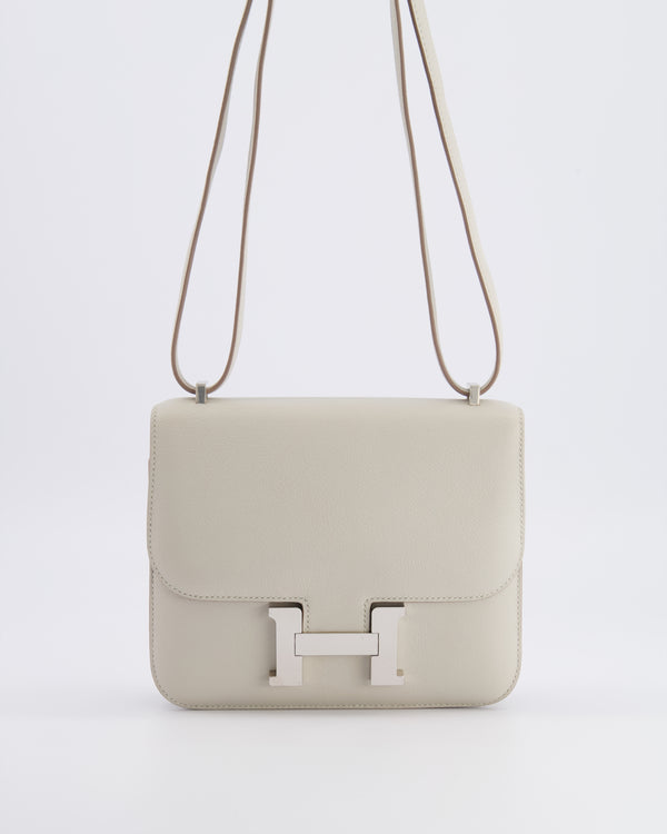 Hermès Constance III 18 Bag in Gris Perle Evercolor Leather with Palladium Hardware - Wholesale boutique from Sellier Knightsbridge, United Kingdom