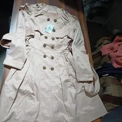 Used Imported Second Hand Women Long Trench Coat - Wholesale budget from Shiv Enterprises, India