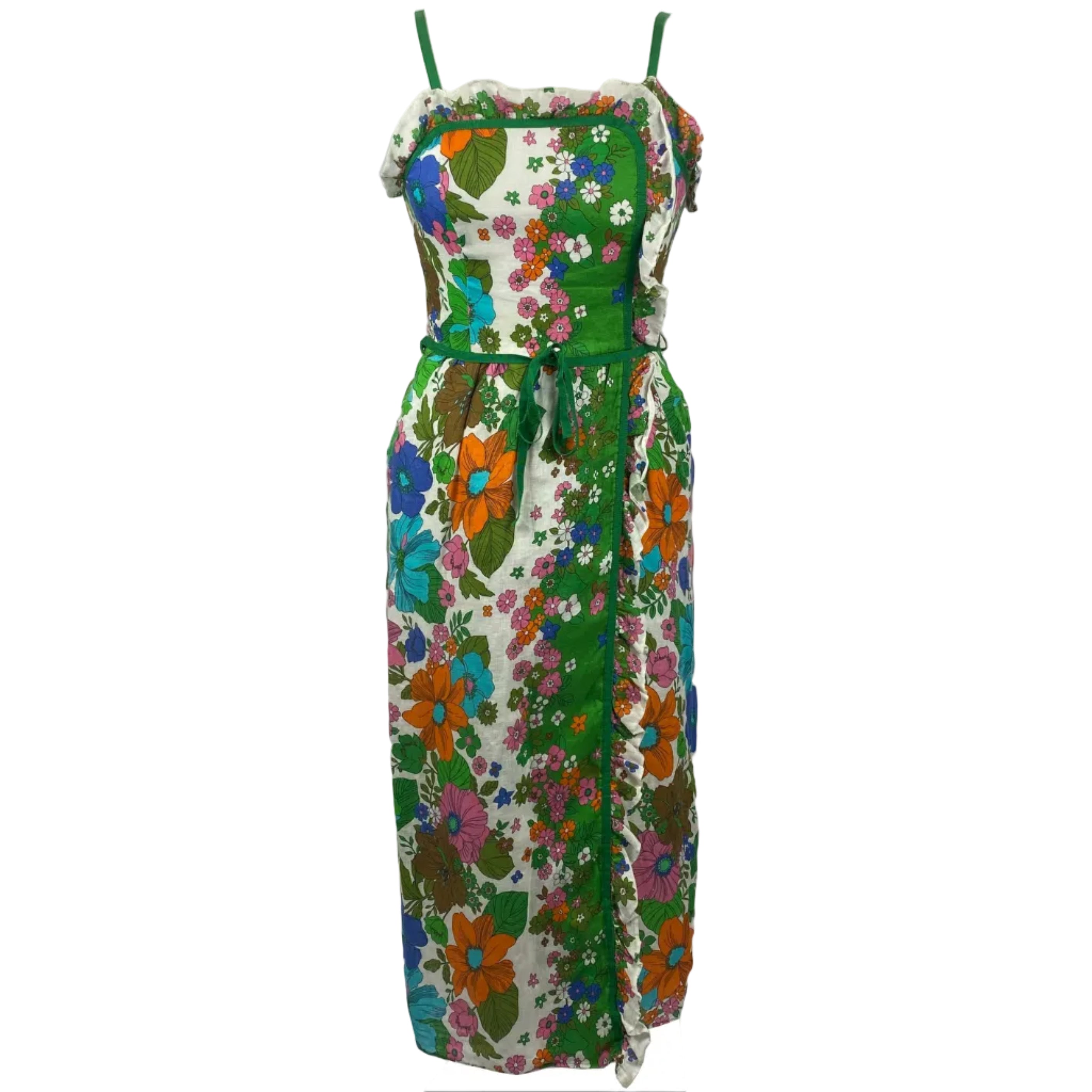 Zimmermann White & Acids Floral Linen Midi Dress XS - Wholesale designer from Shonamac, United Kingdom