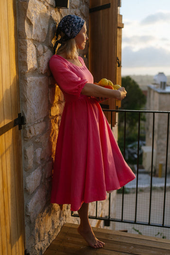 Carmen Dress, 3/4 Sleeve - Wholesale boho from Son de Flor, Lithuania