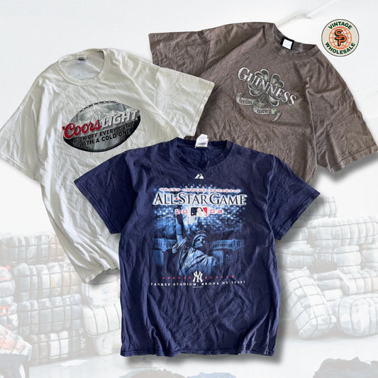 10x camisetas gráficas printed vintage - Wholesale mens from SP Vintage Wholesale, Spain