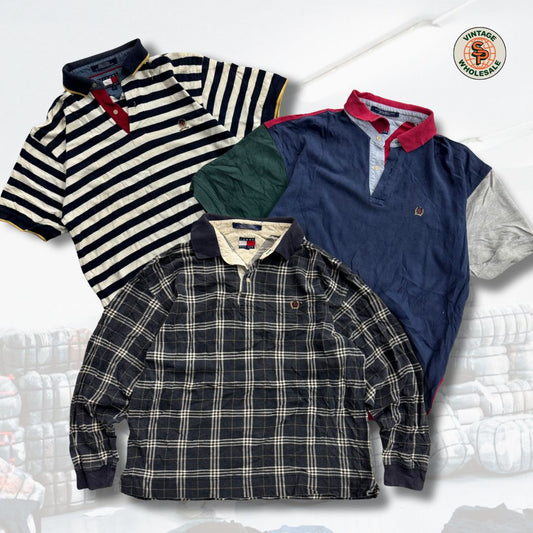10x Polos Tommy Hilfiger Golf vintage - Wholesale mens from SP Vintage Wholesale, Spain