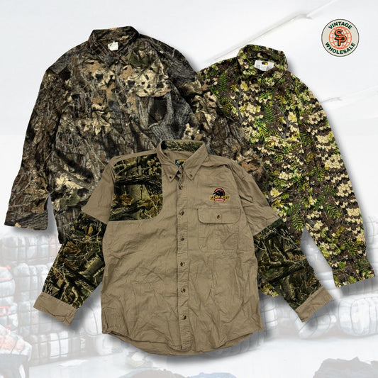 10x Camisas Real Tree style vintage - Wholesale boho from SPVintage Wholesale, Spain