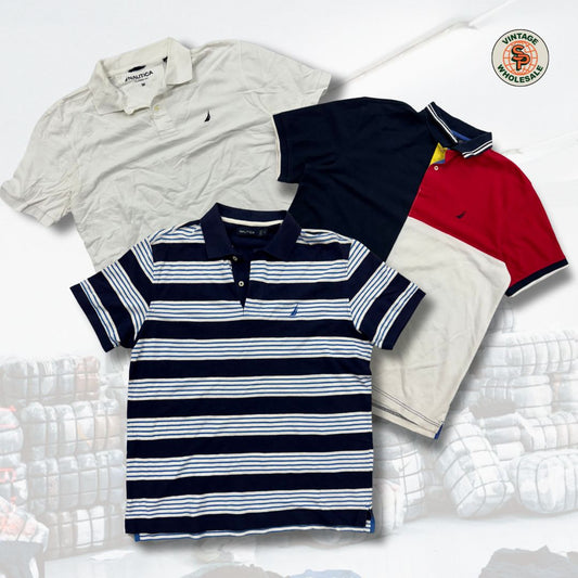 10x polos Nautica mix - Wholesale boho from SPVintage Wholesale, Spain