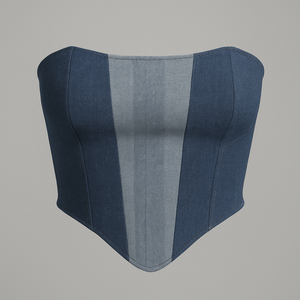 Denim Corset Top - Wholesale casual from Statement Denim, India