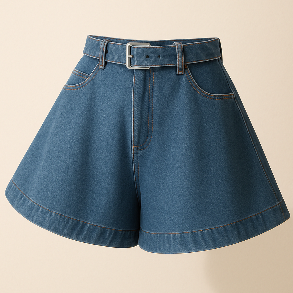 Denim Flare Short - Wholesale casual from Statement Denim, India